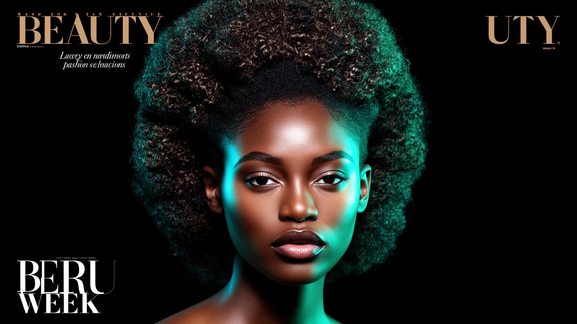 Editorial portrait — textured hair beauty culture
